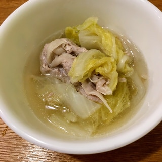 豚肉白菜スープ